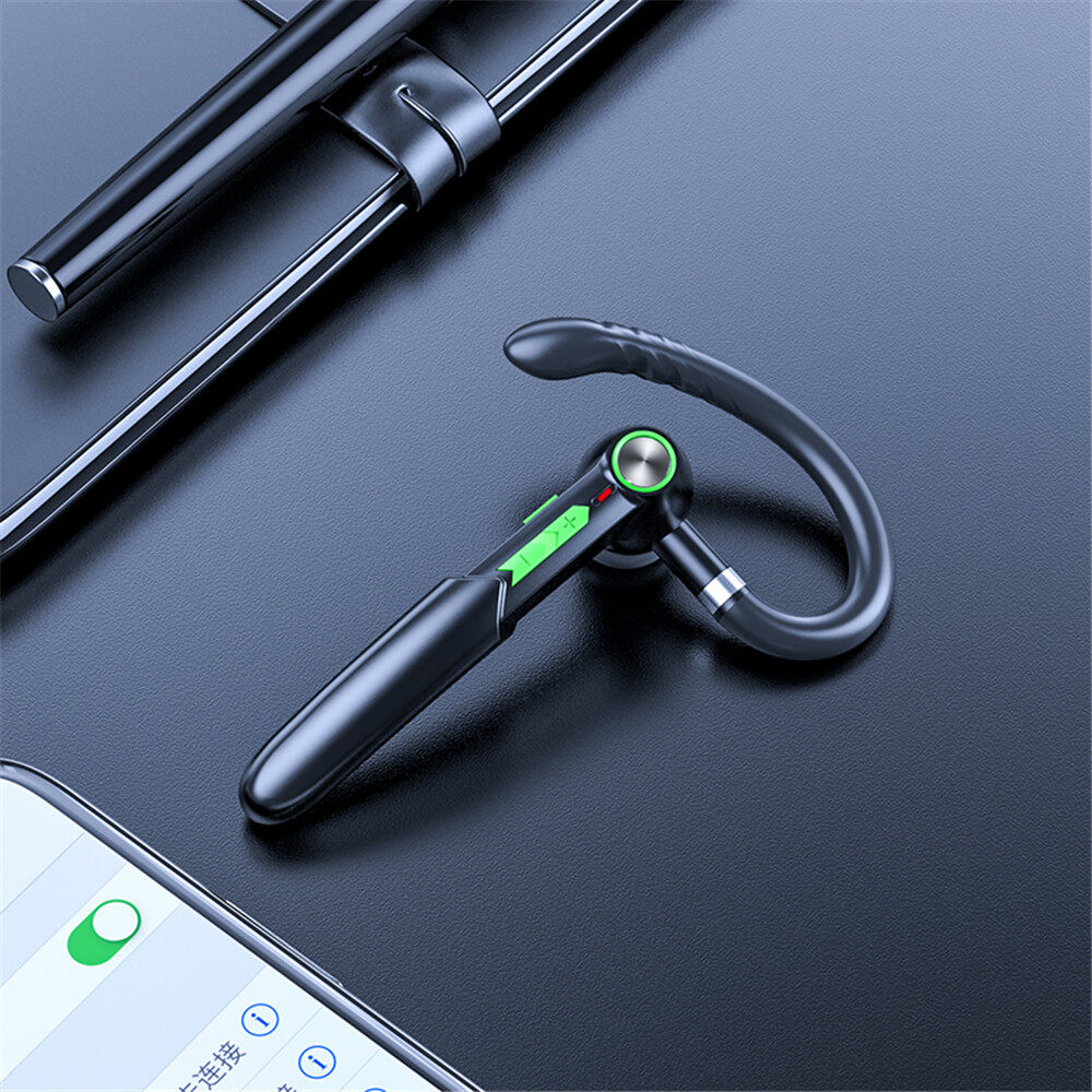 ME-100 Single Business Ear-Hook Wireless Bluetooth Headset 5.0  Touch Control Earphone Noise Canceling Stereo Earphone for Huawei Samsung Oppo