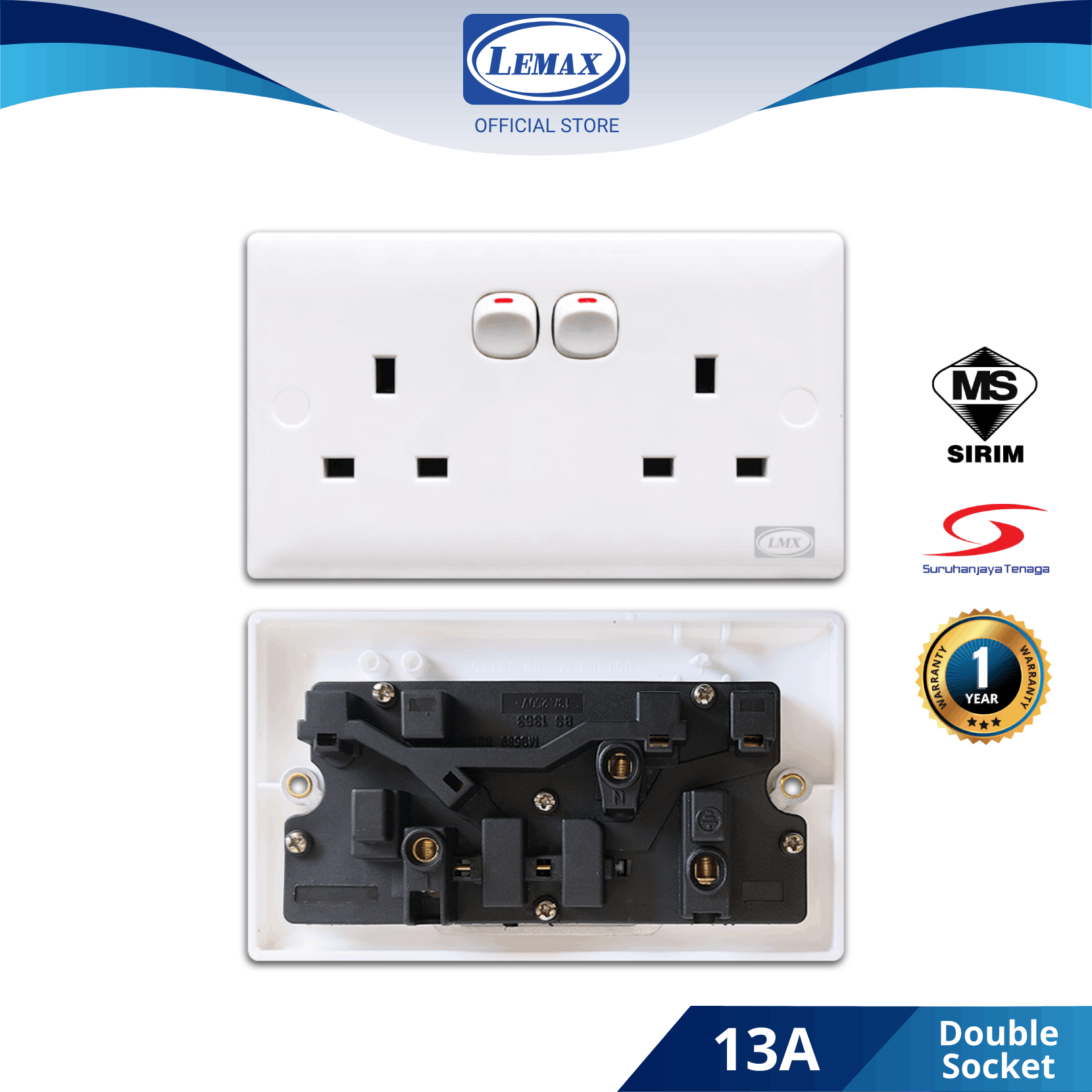 [SIRIM] LMX 10A 13A 15A 20A Wall Switch Socket Door Bell Switch Aircond ...