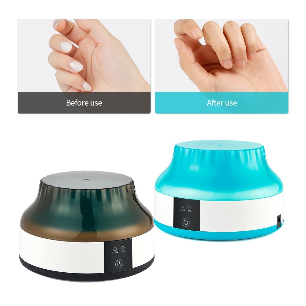 foreverlily Steam Polish Removal Device Steam Remove Nails Smart Touch Panel Polish Removal Tool