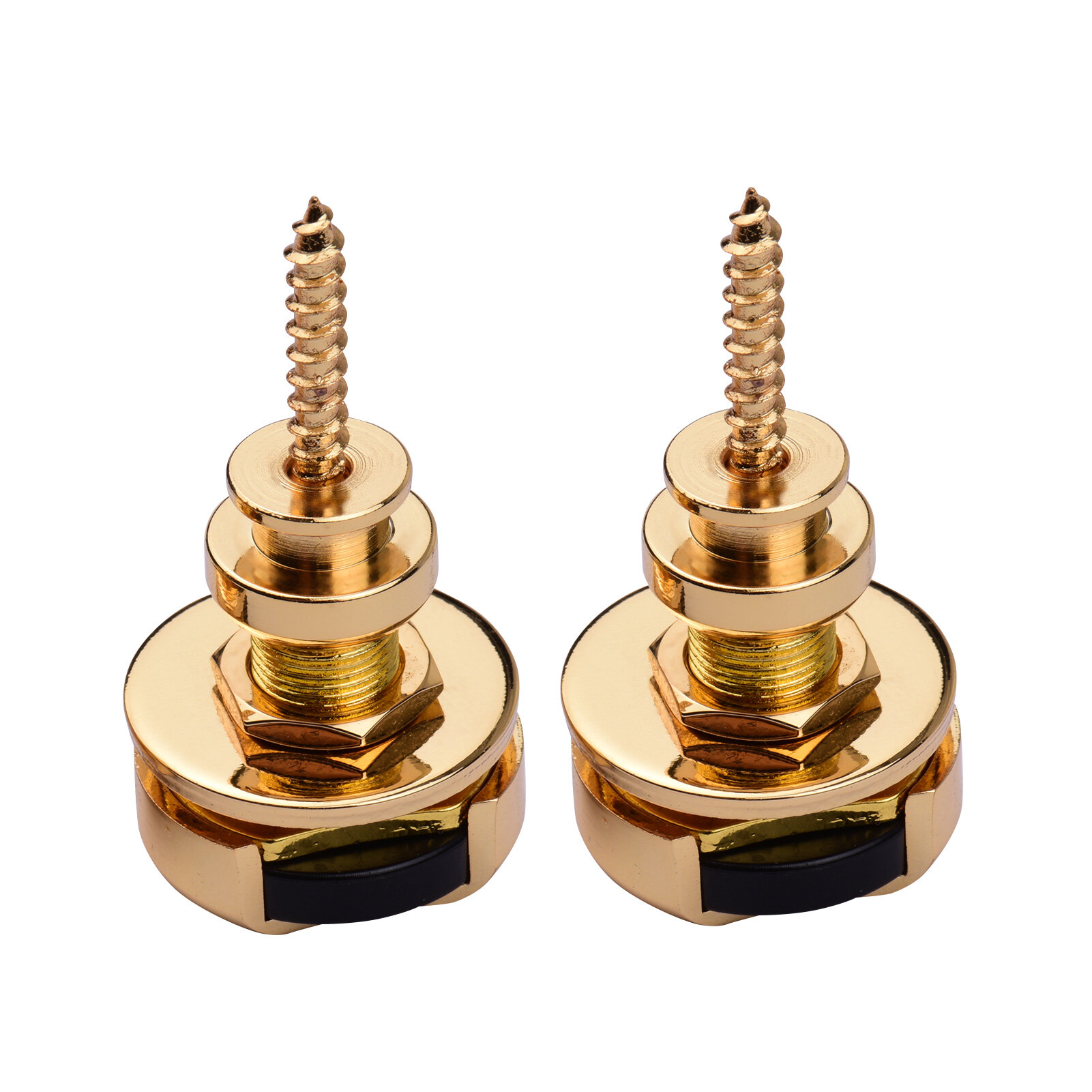 Muslady- 2 Cái Guitar Dây Đeo Khóa Kim Loại Bảo Mật Phát Hành Nhanh Dây Đeo Nút Giữ Bạc Cho Guitar Điện Bass