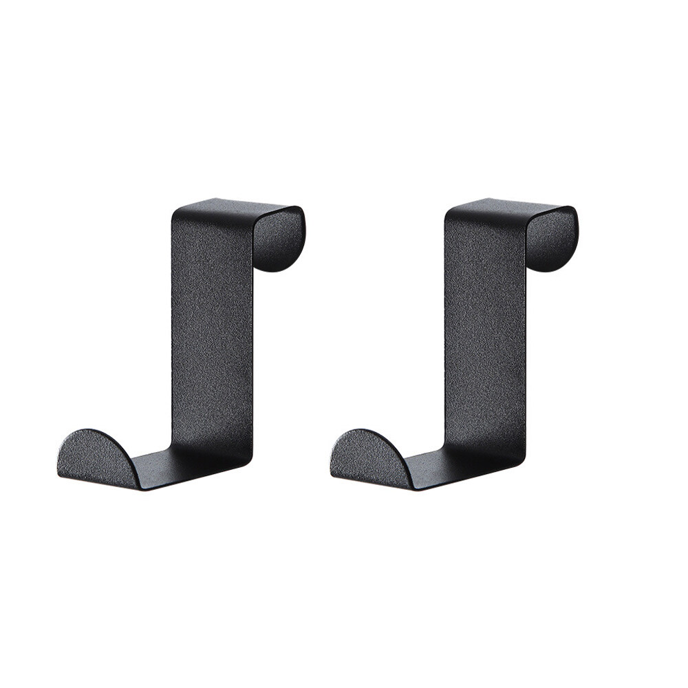 YESPERY 2pcs/set Stainless Steel Door Hooks Hanging Kitchen Hanger Punch-Free Cabinet Storage Organizer