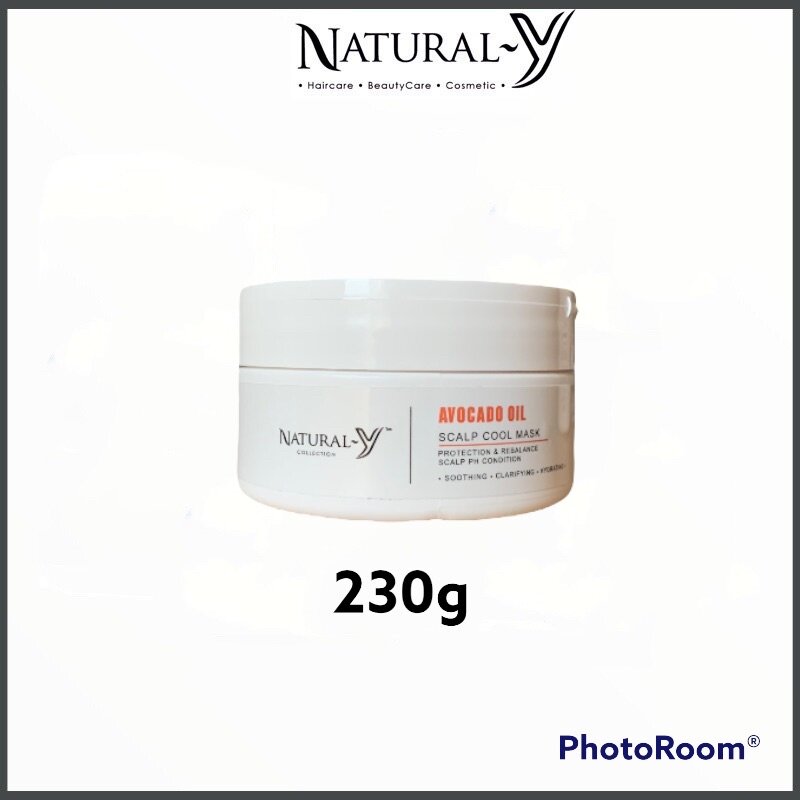 Natural Y avocado oil scalp cool mask for dandruff / oily itchy scalp