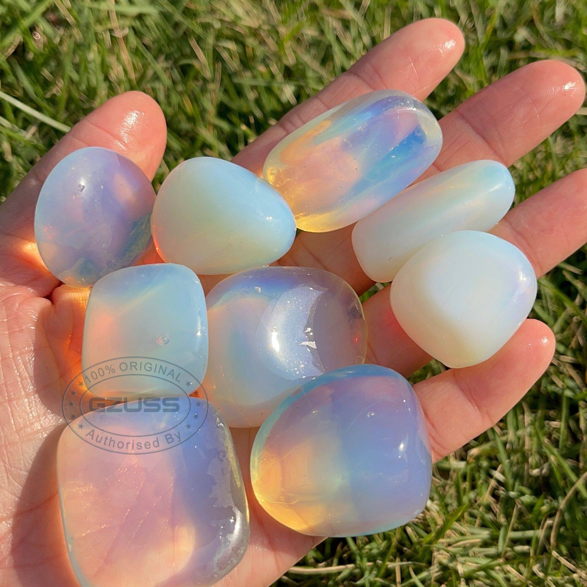 2-3.5cm opalite tumblestone | opalite sụt giảm đá | Reiki tính | đạo đức có nguồn gốc