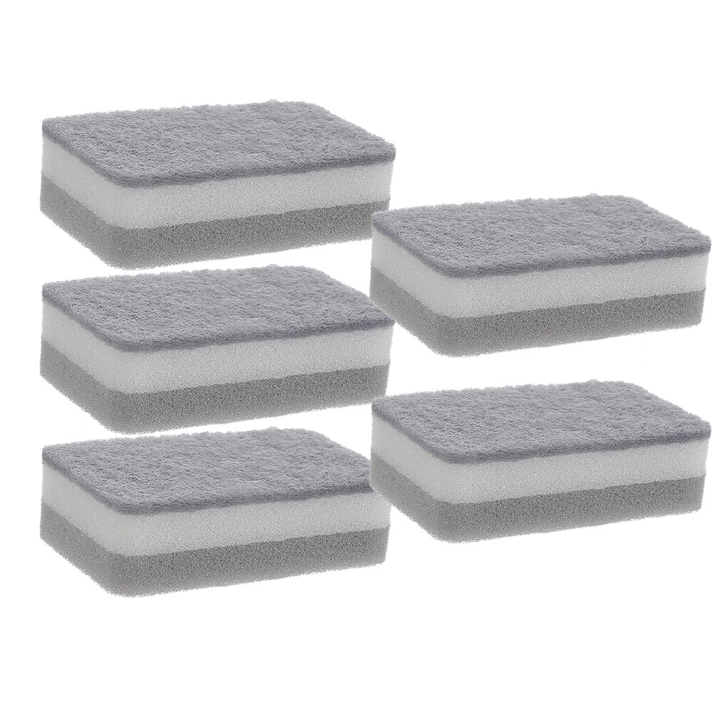 10Pcs Double-sided Cleaning Spong Household Scouring Pad Kitchen Dish Cloth Multipurpose Car Cleaning Towels Wipe Sponge