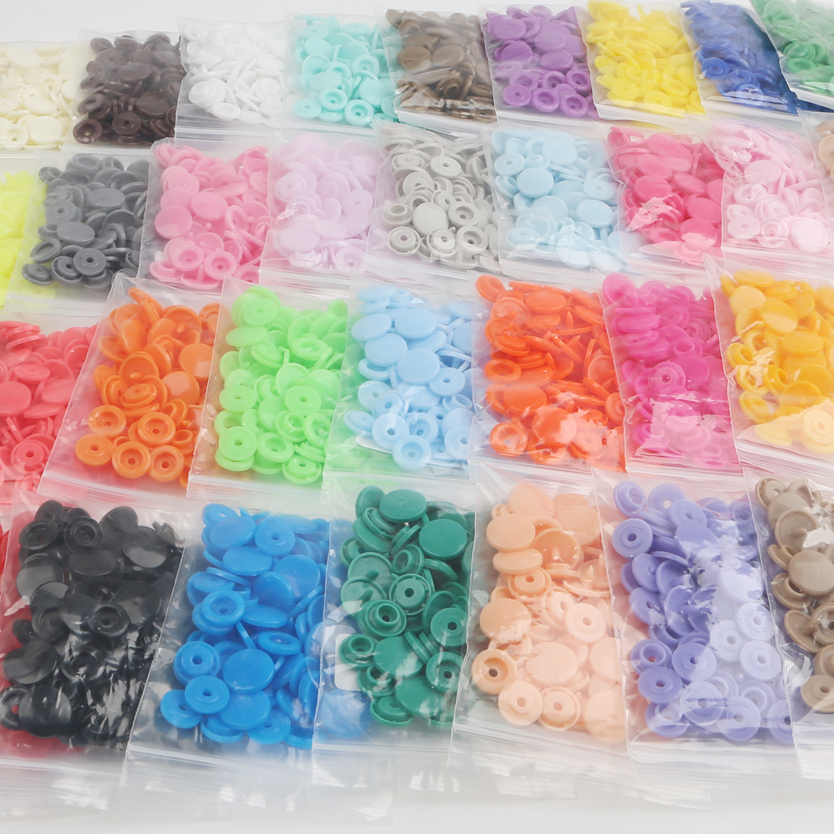 20 Bộ Ốc Vít Nút Nhựa Tròn 12Mm, Phụ Kiện May Mặc Cho Quần Áo May Nút Bọc Chăn