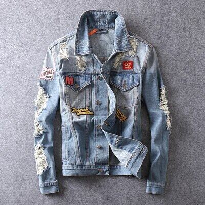 mens light denim jacket