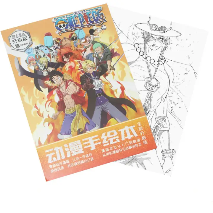 Anime One Piece Coloring Book For Children Adult Relieve Stress Kill Time Painting Drawing Antistress Books Gift Lazada Singapore