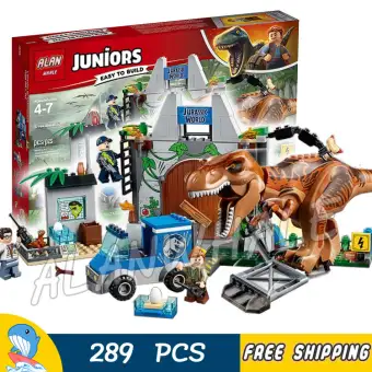 lego juniors jurassic world t rex breakout