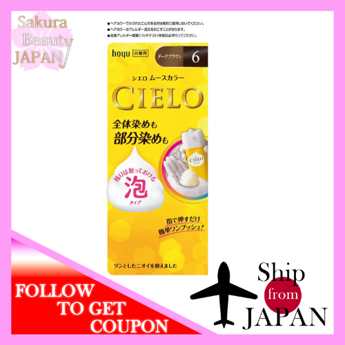 Hoyu cielo cielo mousse color 6 direct from japan free shipping霍尤切洛 cielo mousse 颜色 6 日本直邮免运费