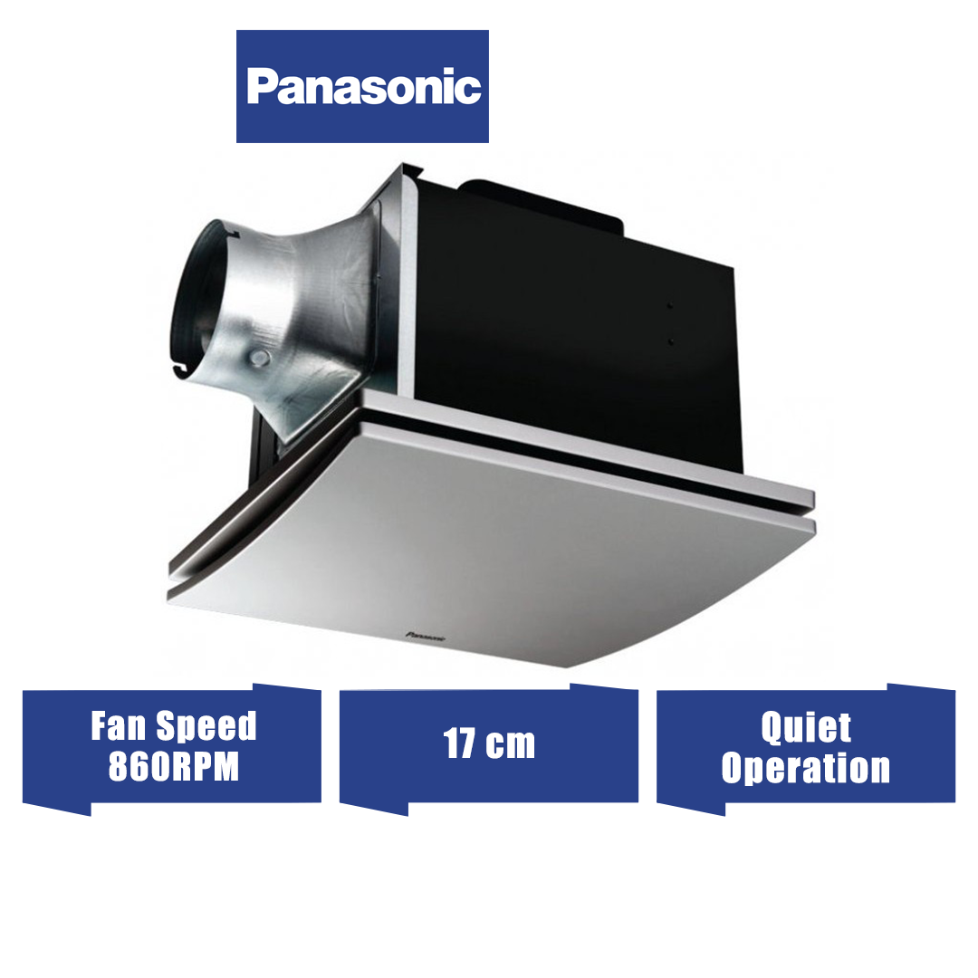 Panasonic Ceiling Mount Sirocco Ventilation Fan Shelly Lighting