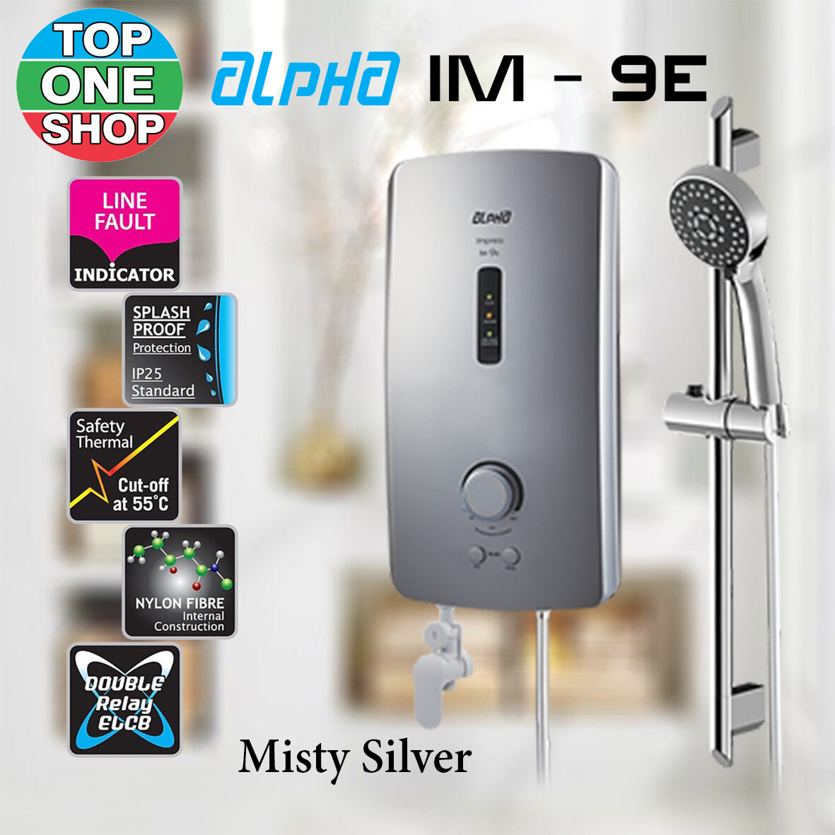 Alpha IM9E Standard Instant Water Heater (WITHOUT PUMP) Lazada