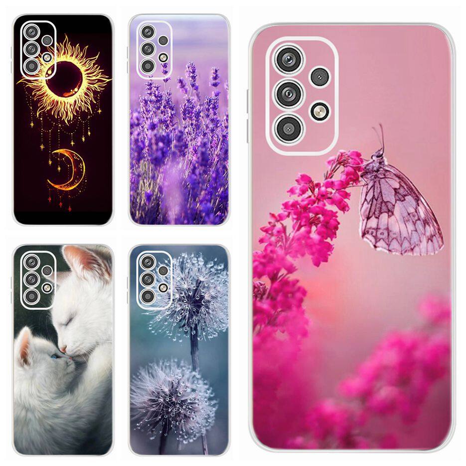 For Samsung Galaxy A23 Case SM-A235F Soft Silicone 6.6'' Cute Painted Back Cover For Samsung A23 Casing