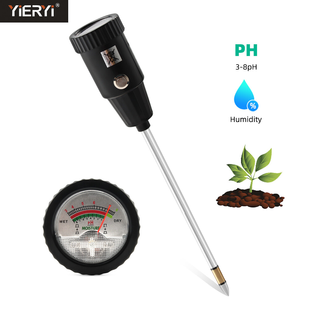 Yieryi Soil pH Moisture Meter Tester Hydroponics Analyzer Soil Humidity Tester Gardening tools