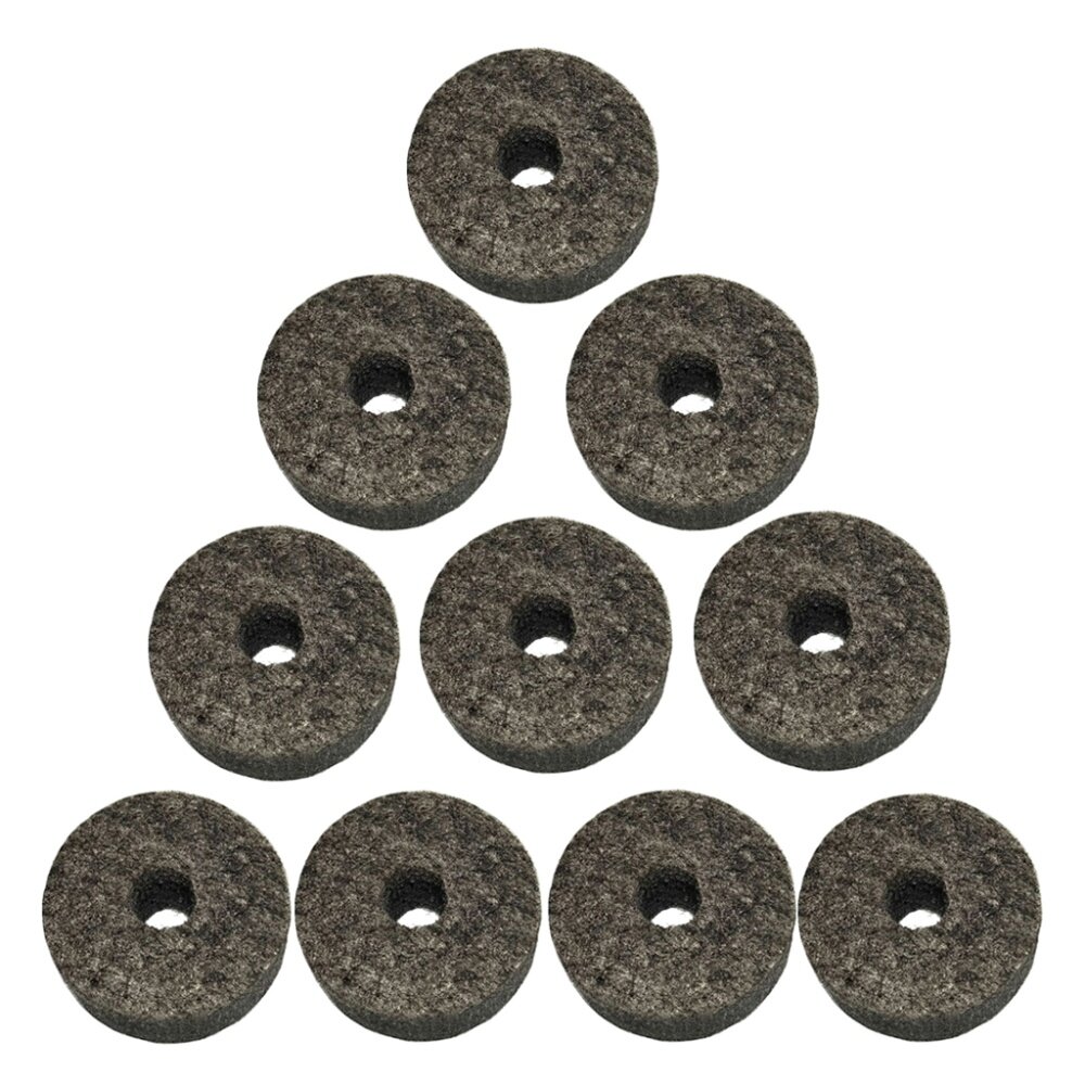 Magic Sound 10Pcs ชุุดกลอง Cymbal Felts Hi หมวกเบาะรองนั่งชุดเครื่องมือเปลี่ยน