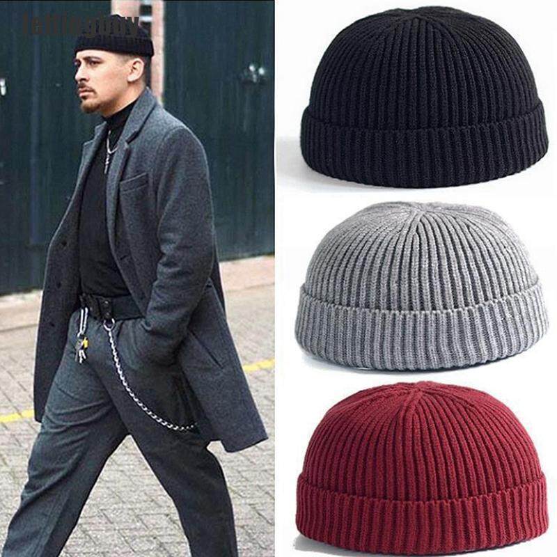 [Jettingbuy] Mũ Beanie Nam Nữ Unisex Mũ Ngư Dân Trượt Tuyết Mùa Đông Có Gân Ấm Áp