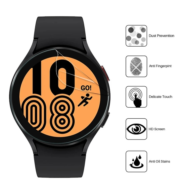 HD transparent scratch-resistant anti-fingerprint waterproof TPU mobile phone screen protector Compatible with Samsung GALAXY WATCH4 hydrogel film