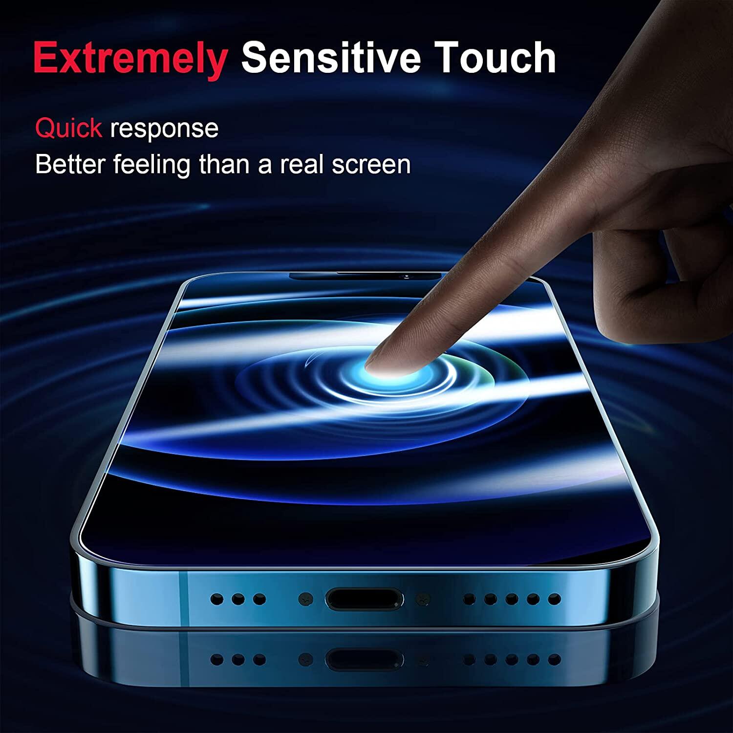 2 Pack for iPhone 15 Pro Max Screen Protector/iPhone 13 Pro Screen Protector Tempered Glass [Bubble Free Installation][Full Coverage] Screen Film for iPhone /14 Pro Max/13 Pro Max/13 Mini/12 Pro Max/Xs Max/XR