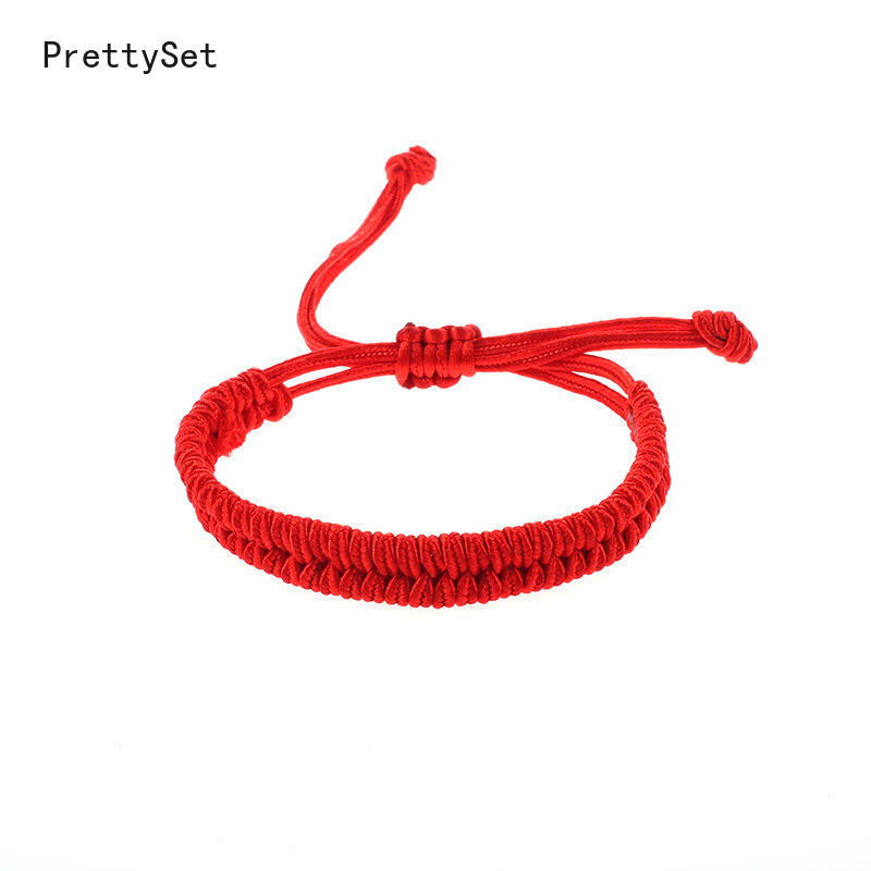 【PrettySet】 10 Vòng Tay Dây Đỏ Thủ Công Cái/bộ Cho Người Yêu Vòng Tay Dây Bện Có Thể Điều Chỉnh Được Bùa May Mắn Và Tình Bạn Quà Tặng Trang Sức Cặp Đôi
