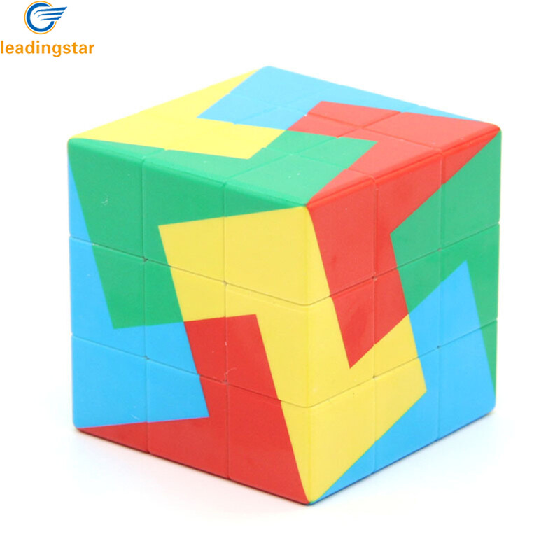 LeadingStar Fast Delivery Creative Gradient Color 3x3x3 Magic Cube Multi-color Speed Cube Intellectual Toy For Boys Girls