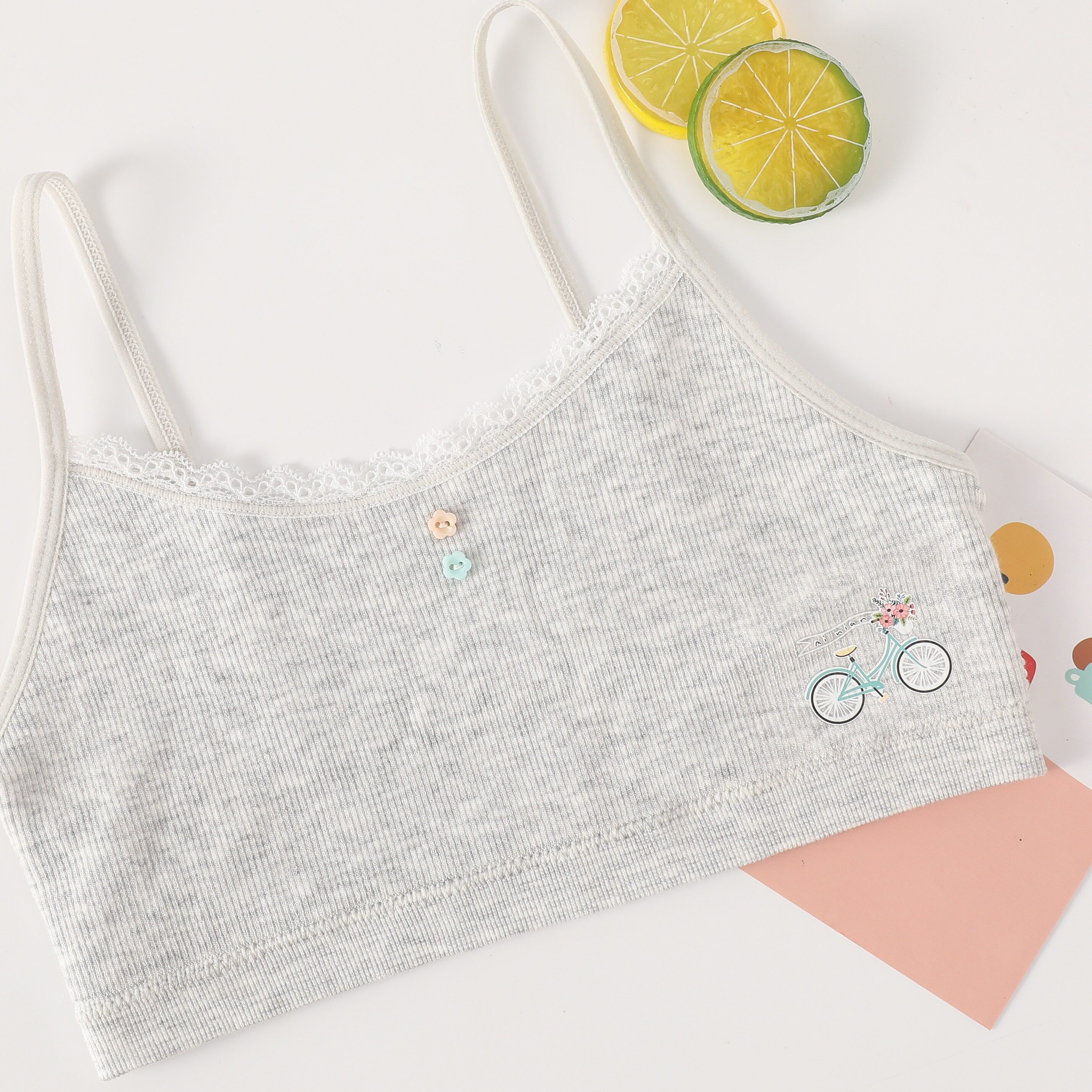 Girl's bras for elementary school students, female students, large underwear, 8-12, for elementary school students, junior high school students, nylon fabric bras for girls