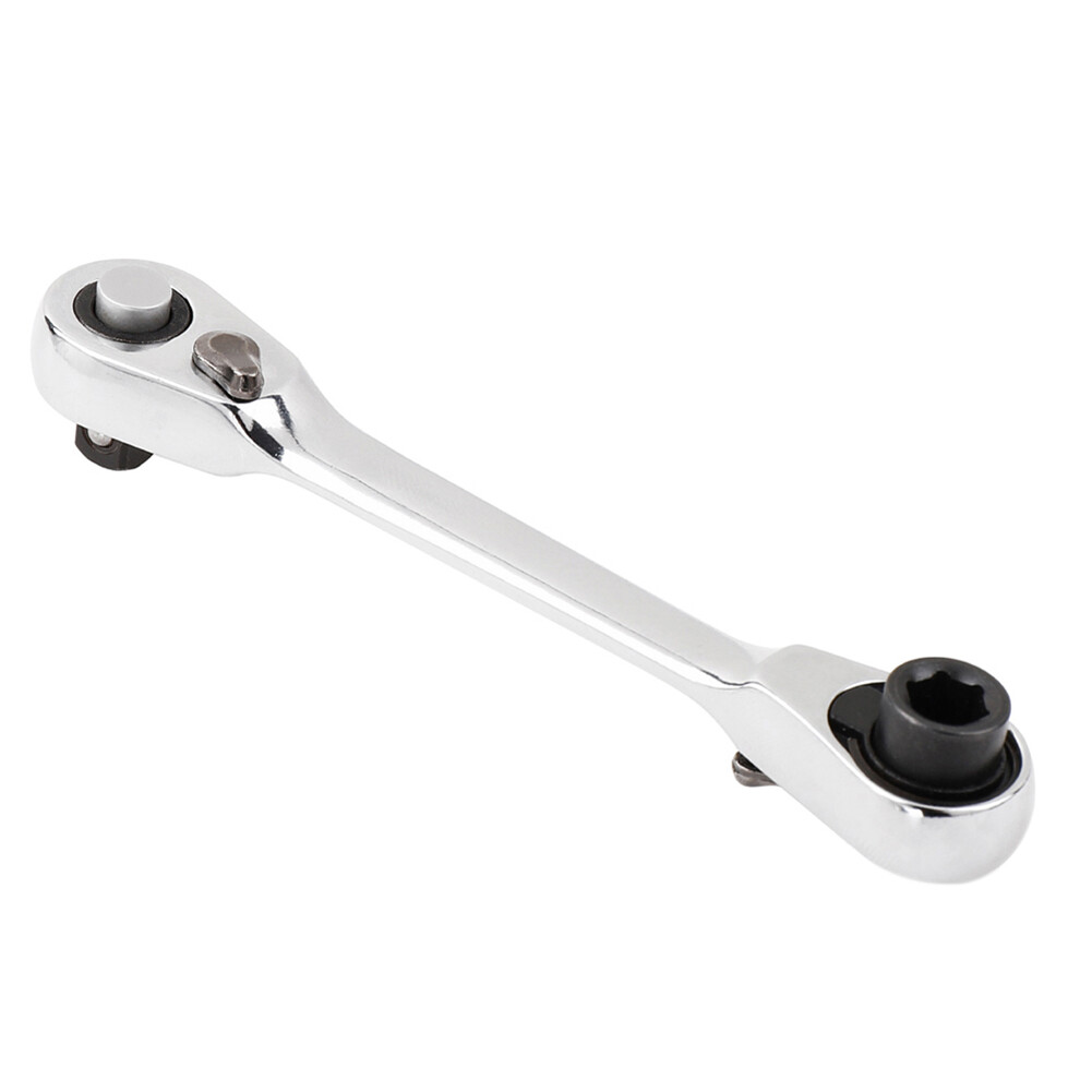 Xiaxuannai®Mini 1/4Inch Ổ Cắm Nhanh Hai Đầu Cần Cờ Lê Bánh Cóc Dụng Cụ Mũi Tuốc Nơ Vít