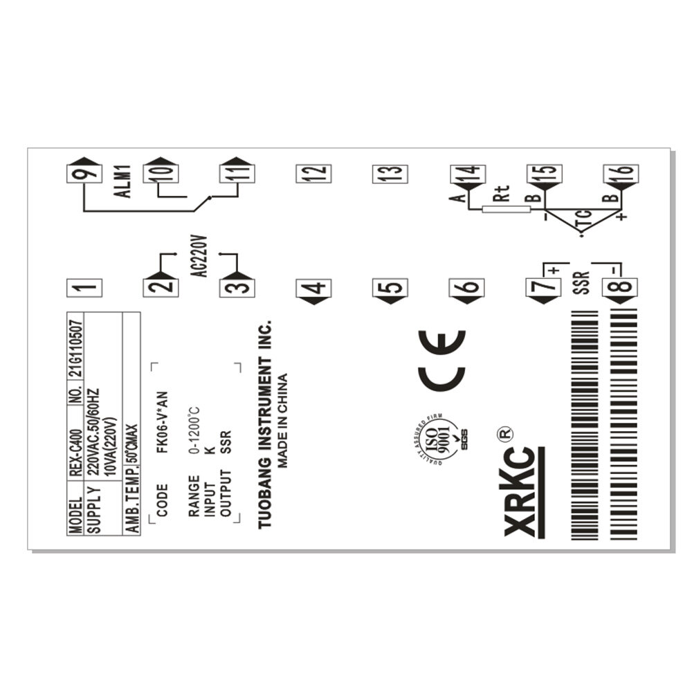 [100% original] diymore PID Digital Temperature Controller REX-C400 Universal Input Relay Output Vertical type for Automatic Packing Machine
