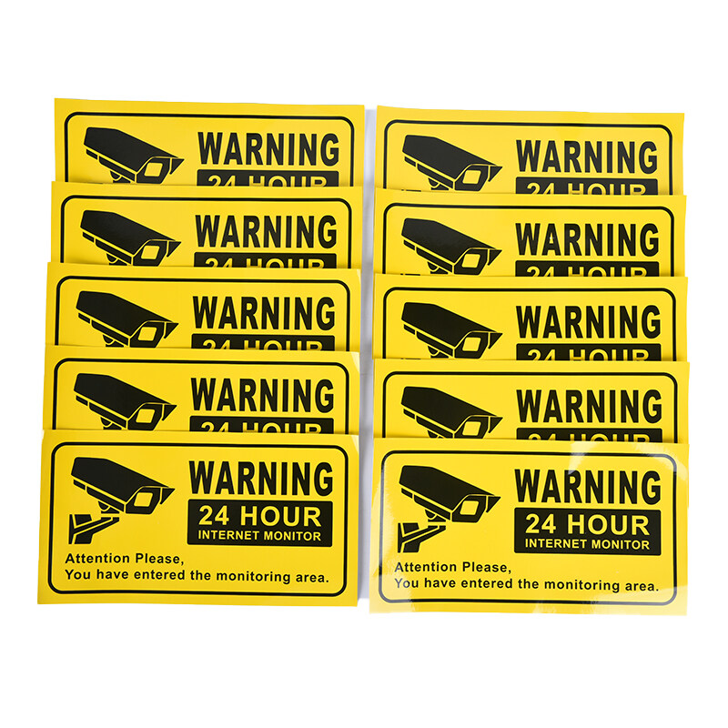 cctv car window stickers