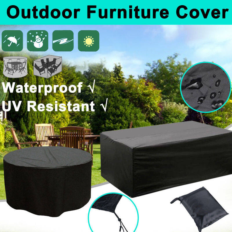 4 Size Waterproof Outdoor Garden 210D Furniture Rain Snow Cover for Table Chair
