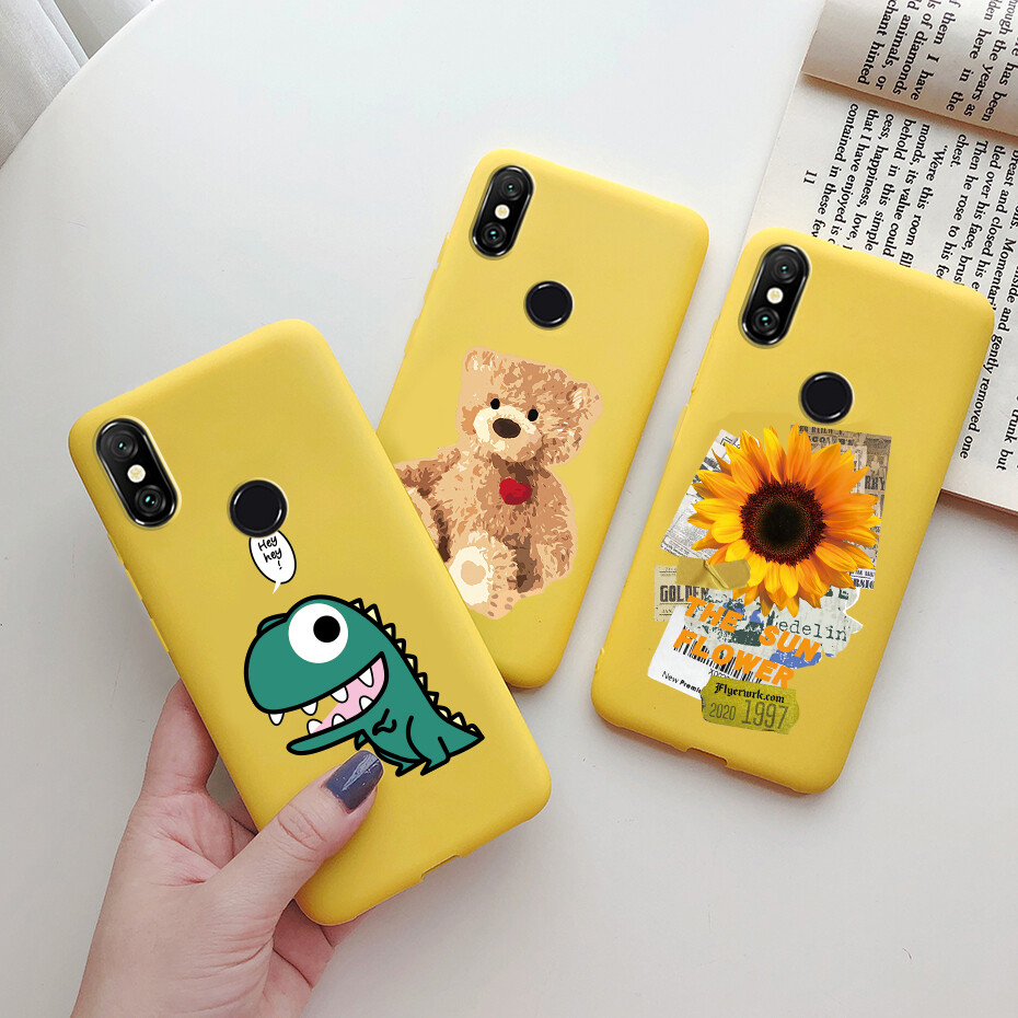 Vỏ Bọc Dành Cho Xiaomi Redmi Note 6 Pro, Ốp Lưng Ốp Lưng Chống Sốc, Ốp Điện Thoại Silicon Mềm Mờ Dễ Thương
