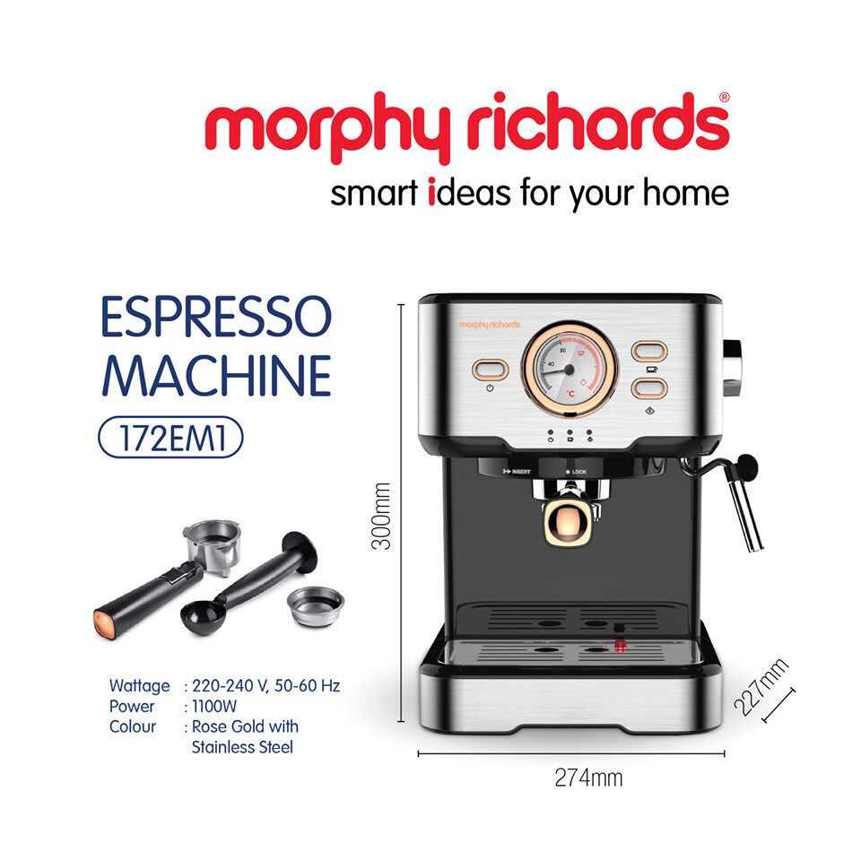 Morphy Richards 3-in-1 Expresso Coffee Machine | 172EM1 (Coffee Maker ...