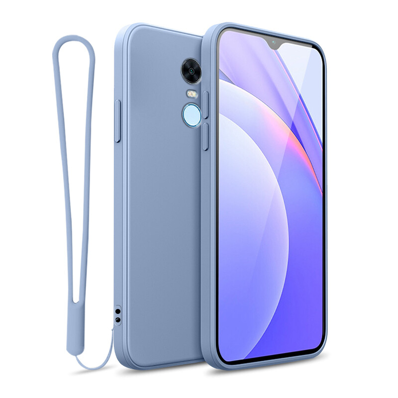 YBD case For Xiaomi Redmi 5 Plus Accurate camera hole protection Casing ,Thin Soft Liquid Silicone Cover Candy Color Cases with free phone Lanyard