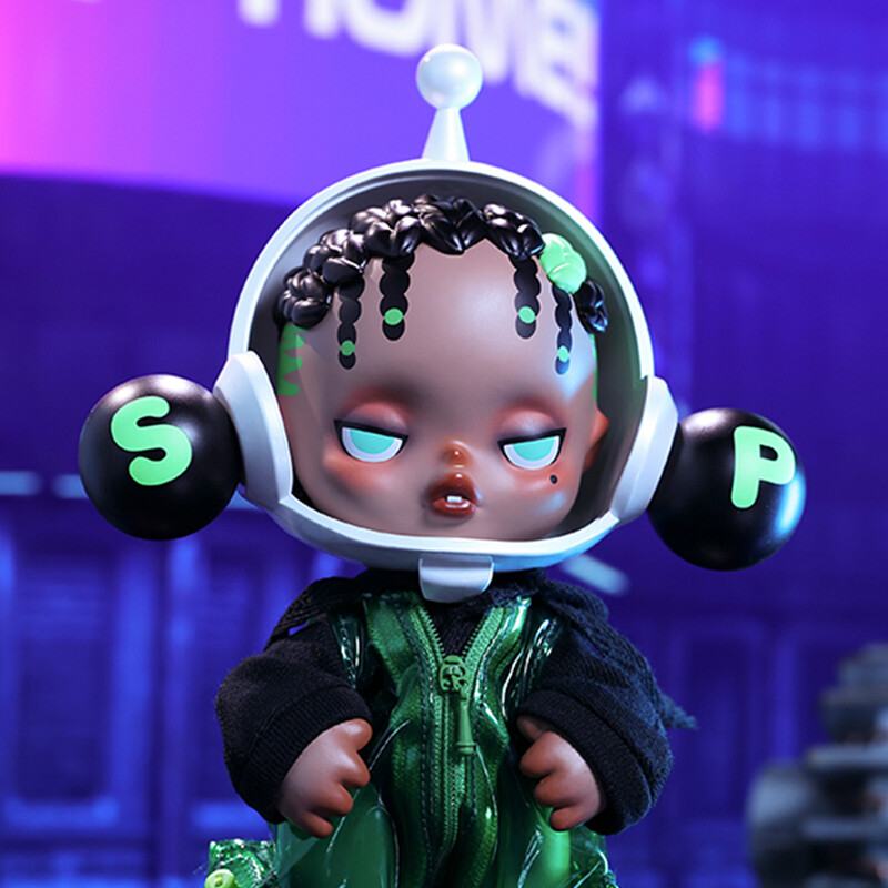 POP MART SKULLPANDA OOTD THE WILD GREEN FIGURINE