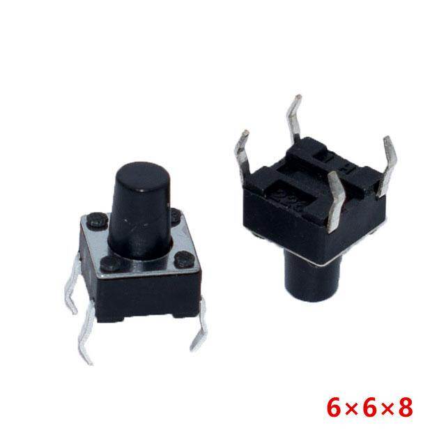100pcs/Lot Tact Switch 6*6*5/4.3/6/7/8/9/10/11/12/13/14/15mm Push Button Switch 12V Copper 4 pin DIP Micro Switch For TV/Toys/home use Button
