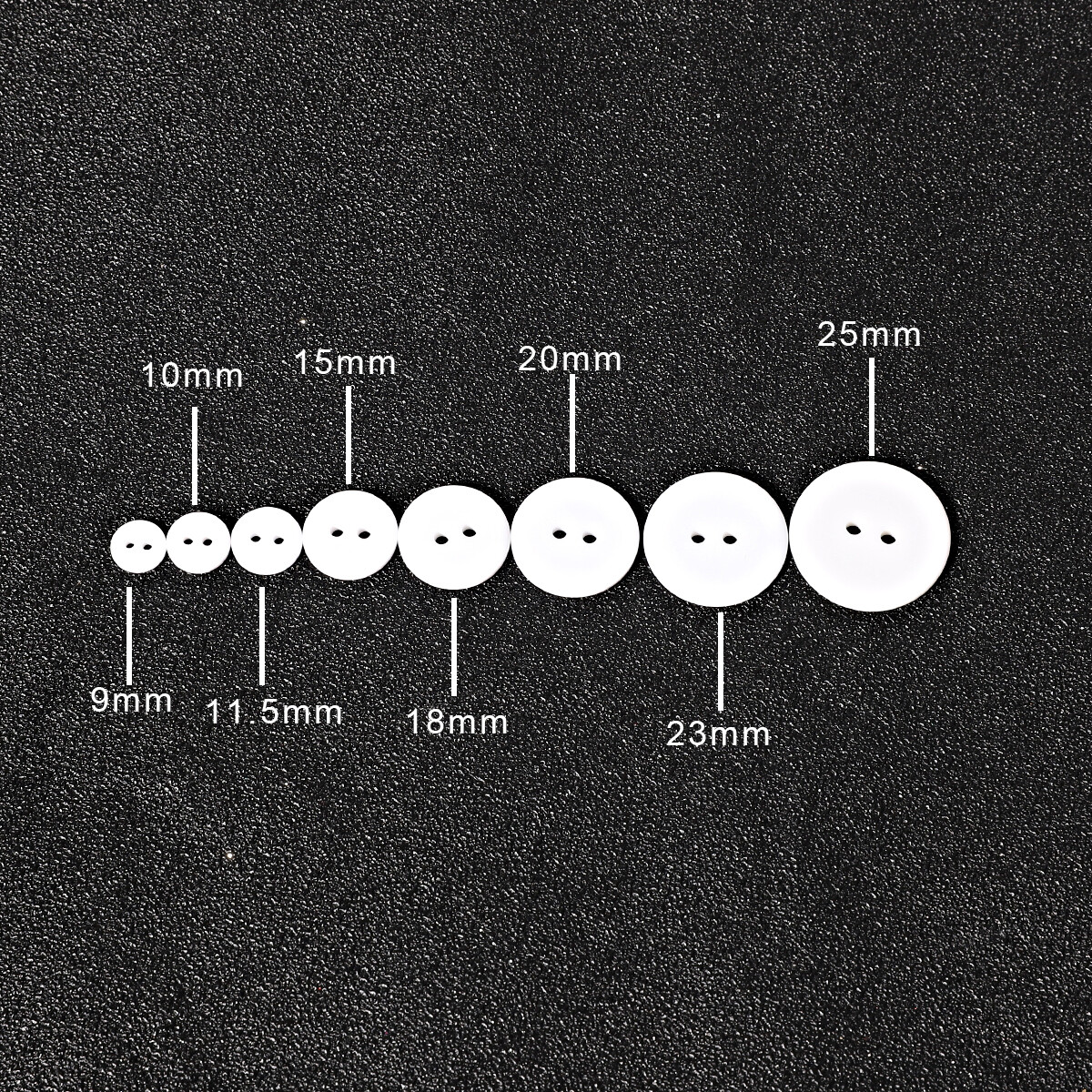 Black/White Round Resin Button Two Holes For Kids Baby Clothing DIY Buttons Bag Sewing Crafts Scrapbooking Accessories