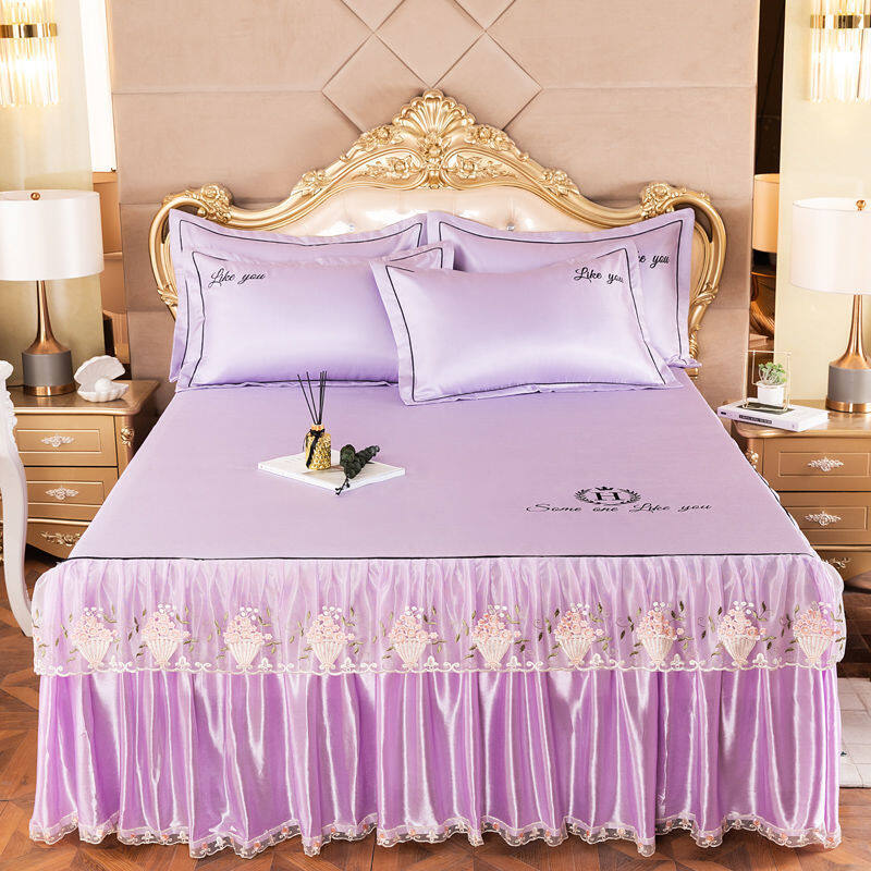 Newly Bed Cover Bedspread Bed Skirt Hotel Home Sheet Bed Skirts