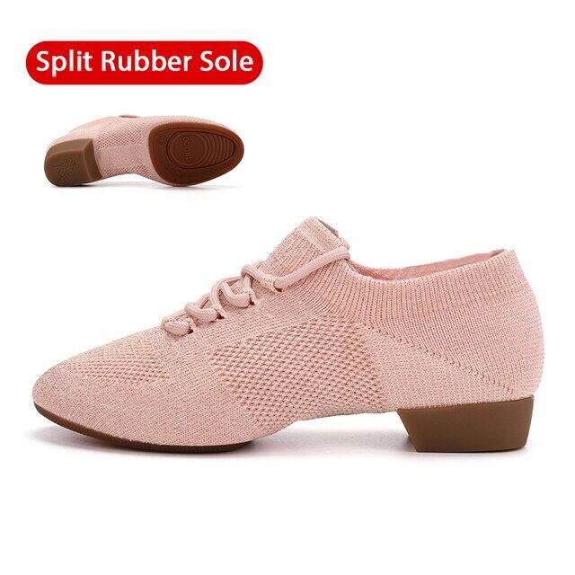 2 SWDZM Women Socks Dance Shoes Knitting Breathable Ballroom Dancing Shoes Flat Latin Shoes Indoor/Outdoor Colourful Training Shoe