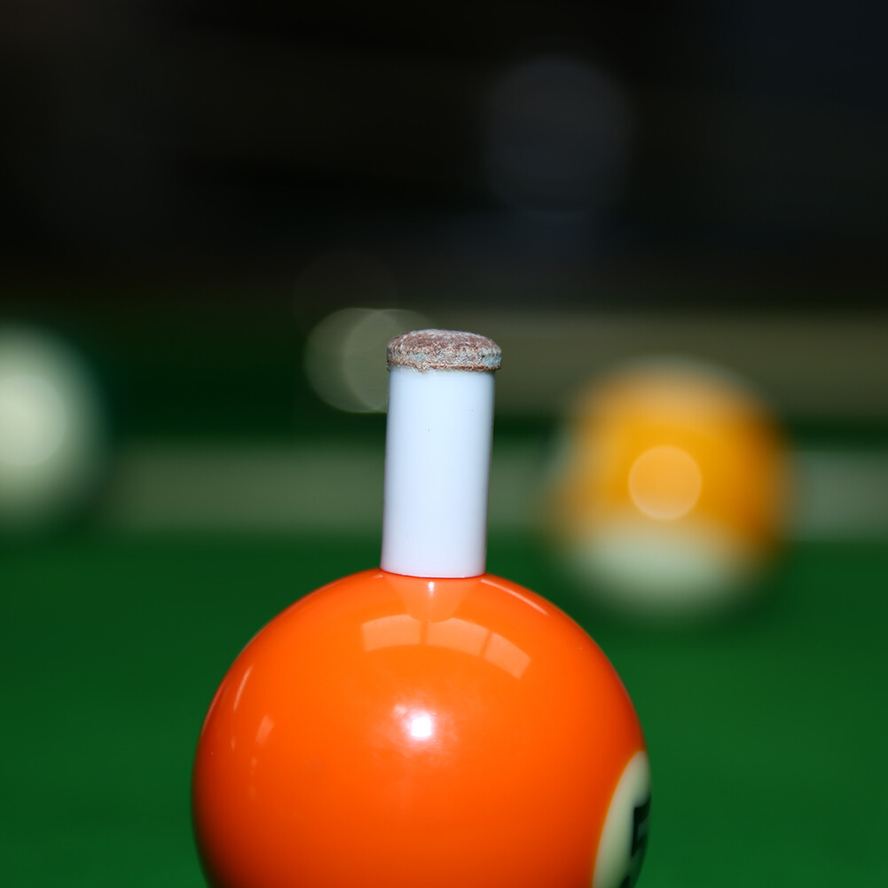 5pcs Slip-on Pool Cue Tips Plastic Snooker Cue Ferrule Billiard Accessories