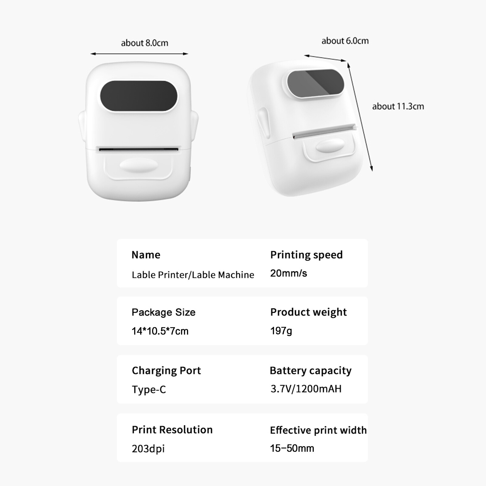 P50 Label Maker Machine Pocket Labeler Portable Thermal Sticker Printer for Organizing Adhesive Tag DIY Date Journal Study Stickers Support Wireless BT Connect Compatible with iOS Android for Retail Store Home Kitchen & Office Organization