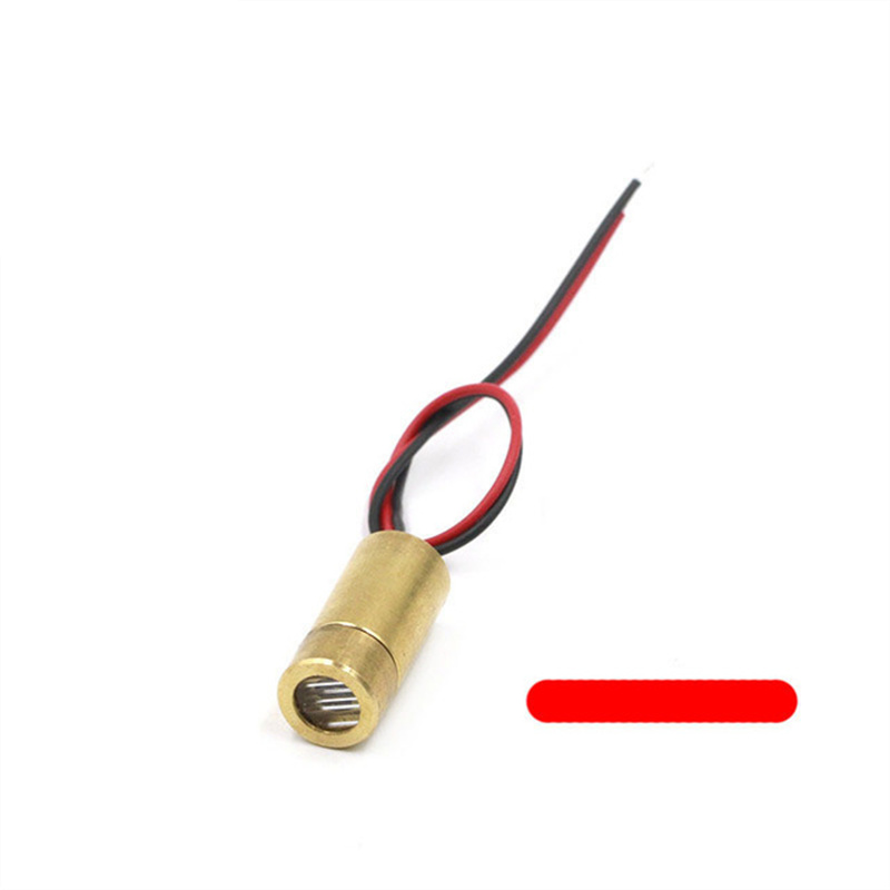 Đầu Laser 650nm 9Mm 3V 50MW Mô Đun Điốt Chéo Laser Đầu Đồng Đỏ