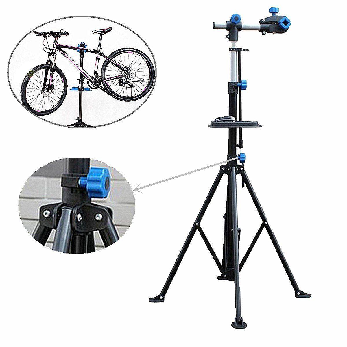 อลูมิเนียมอัลลอยด์ขาตั้งทำงานจักรยานมืออาชีพเครื่องมือซ่อมจักรยานพับที่