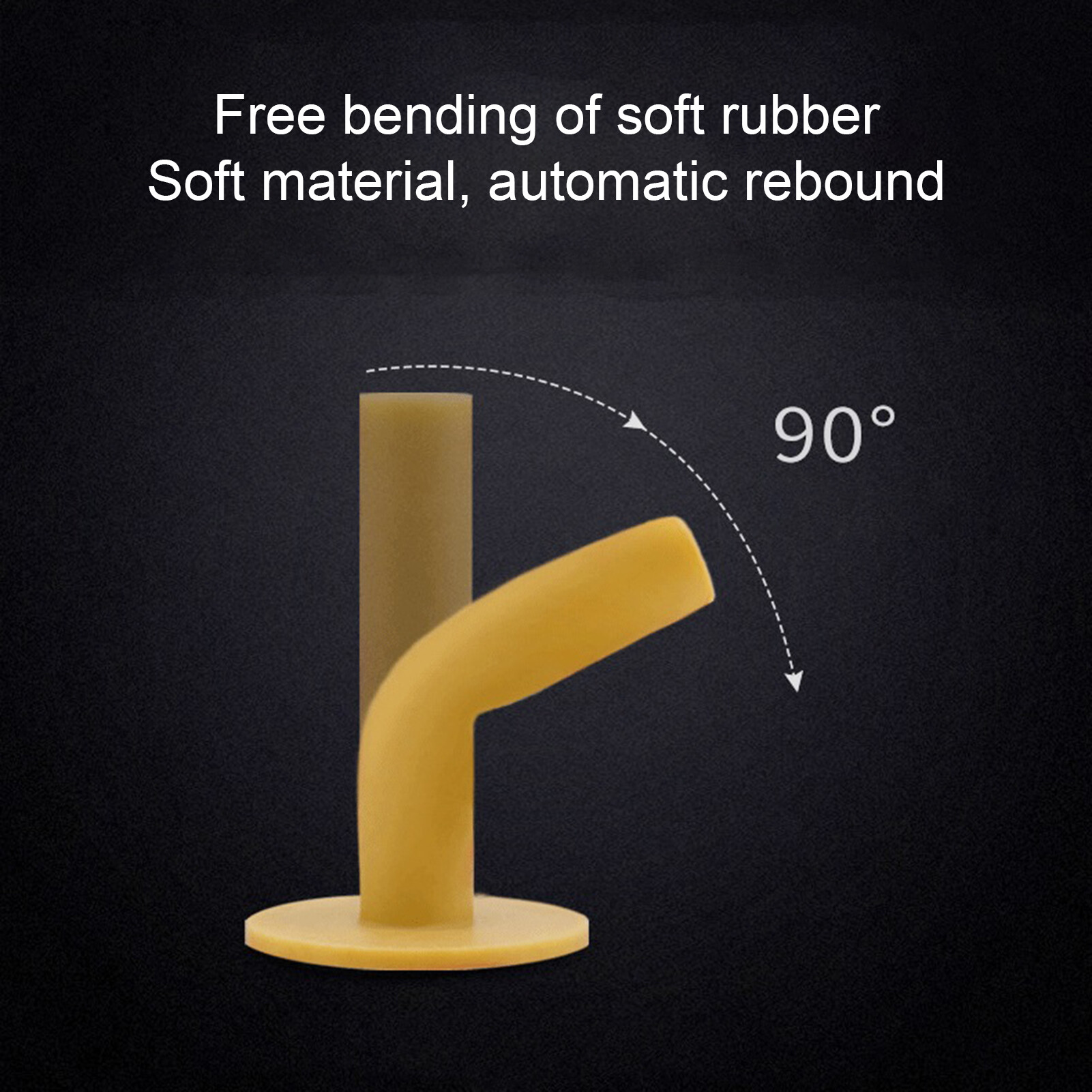 Golf Tees Durable Eco-friendly Lightweight Yellow Rubber Golf Tees for Driving Range Universal Golf Rubber