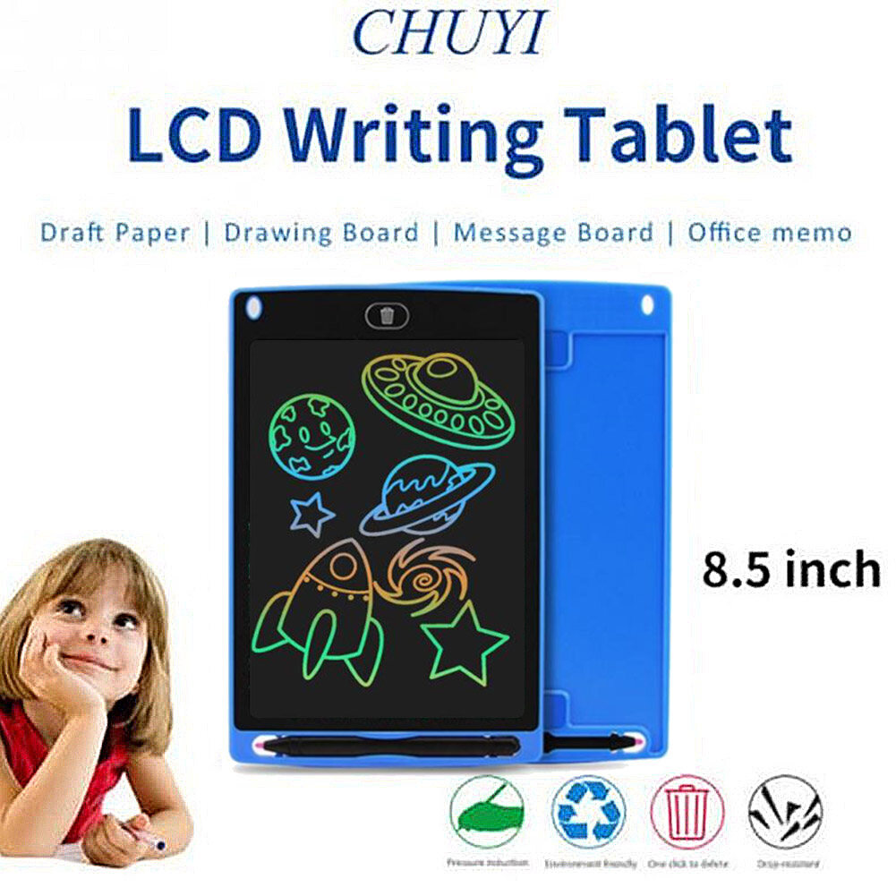 Bảng Viết Điện Tử Cầm Tay Kỹ Thuật Số + Bút Stylus Bảng Vẽ Nguệch Ngoạc Cho Trẻ Em