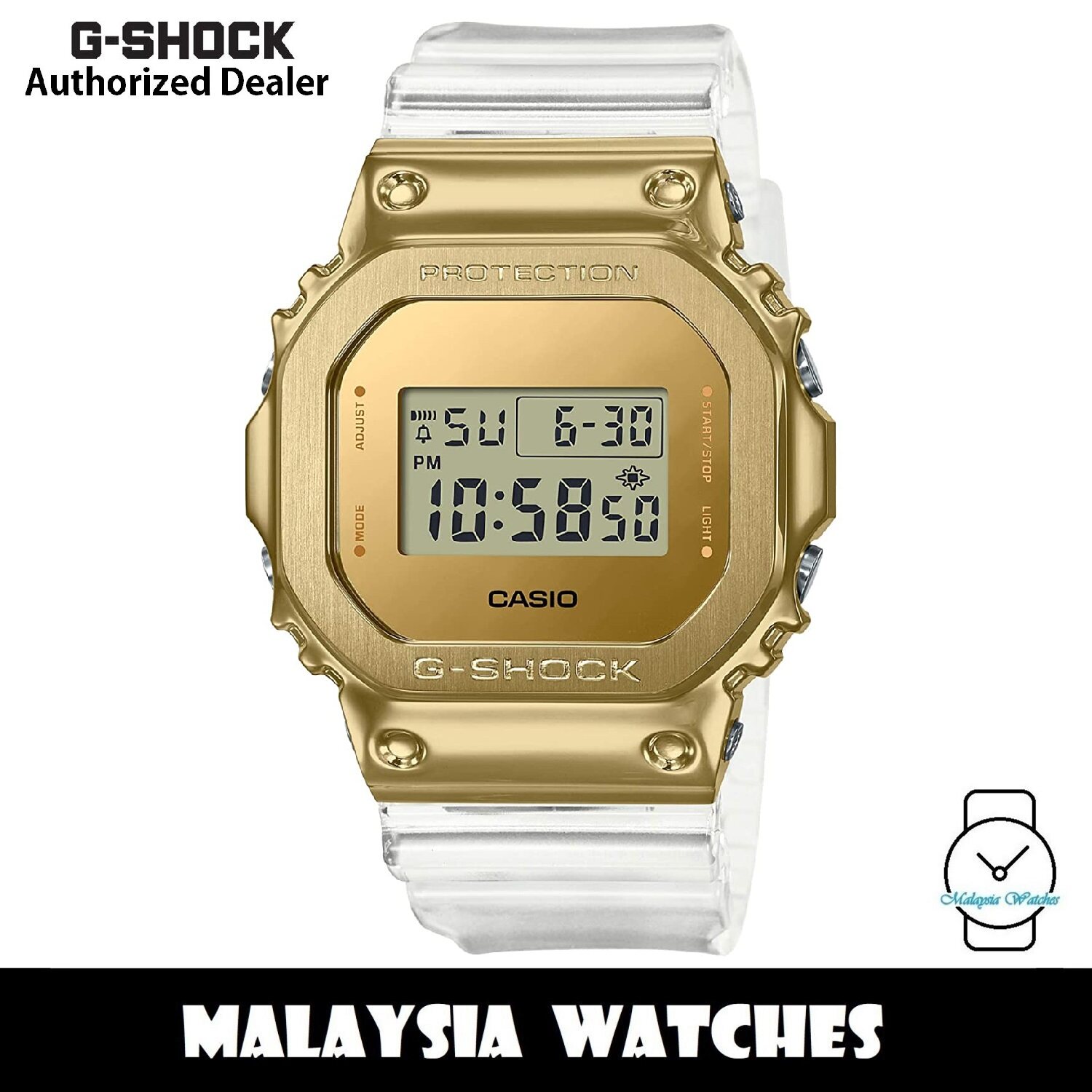 OFFICIAL WARRANTY) Casio G-Shock GM-5600SG-9 Gold-Tone