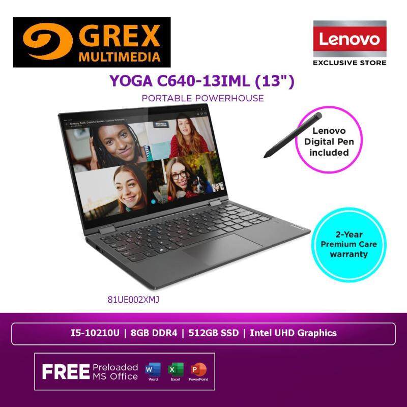LENOVO YOGA C640-13IML 13 | Intel Core I5-10210U | 8GB DDR4 | 512GB SSD | Intel UHD Graphics | W10H | 2YR WRTY | IRON GREY | 81UE002XMJ Malaysia