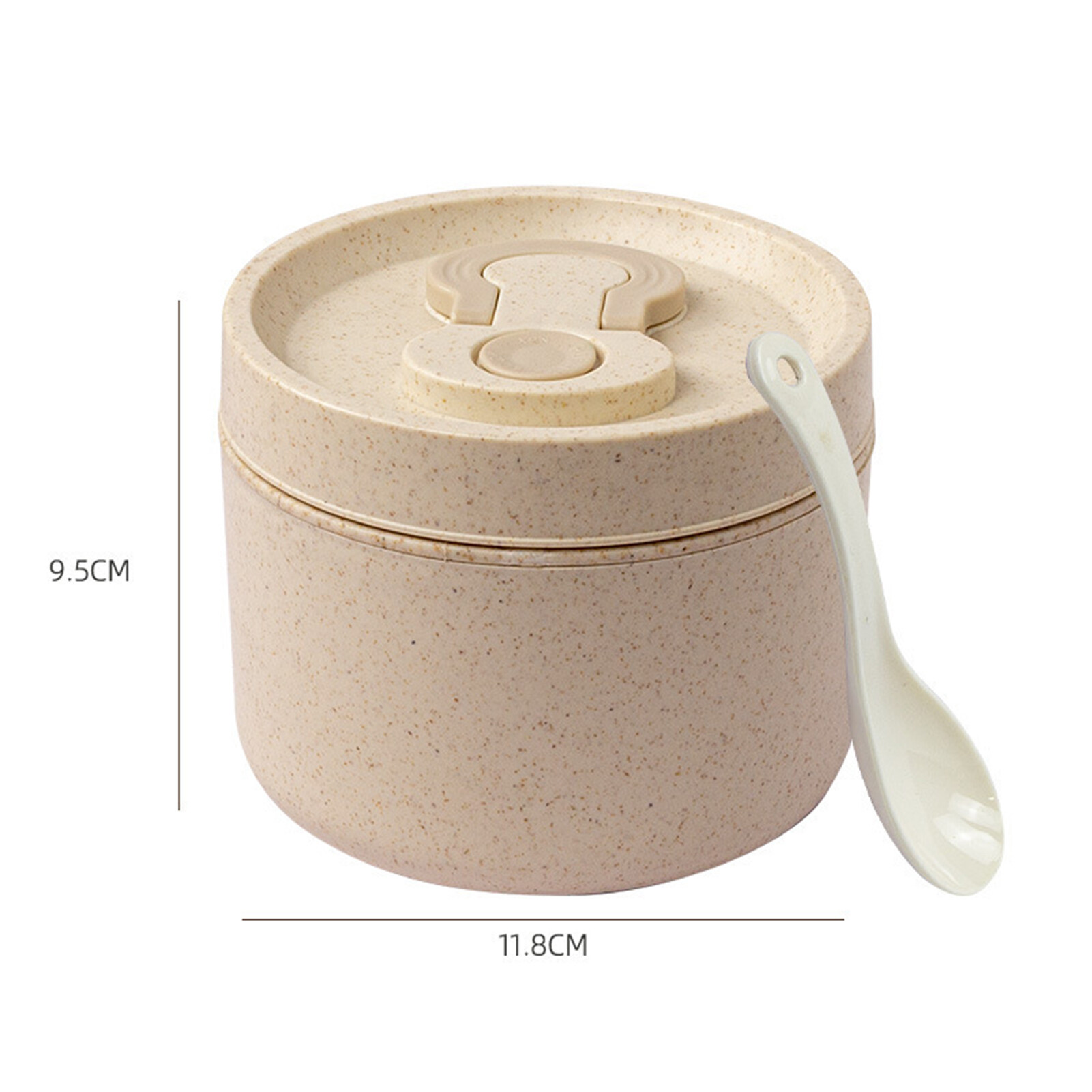 650ML Lunch Box Food Grade High Temperature Resistant Thickened Leakproof Stable Handle Microwave-heating No Odor Easy Cleaning Bento Box