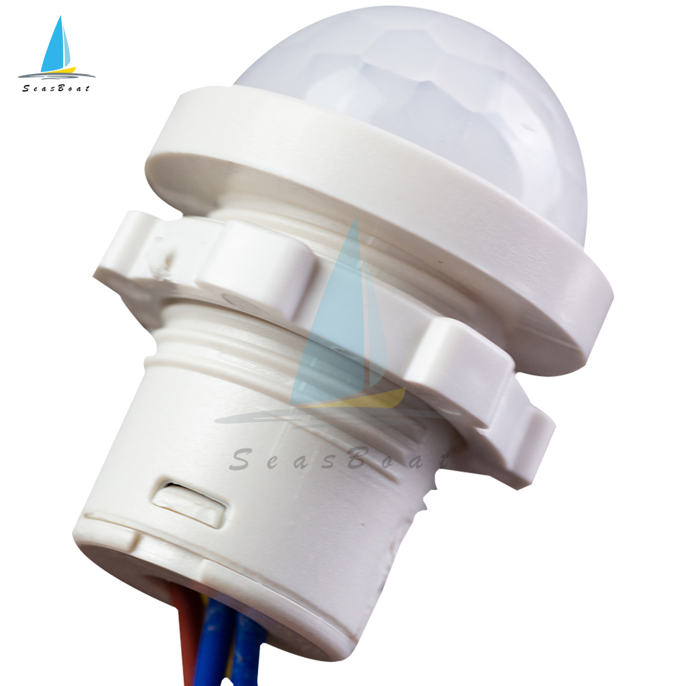 【Seasboat】 AC110-240V /DC12-24V Automatic Sensor Light Switch LED Human Motion Sensor Infrared Motion Sensor Detection