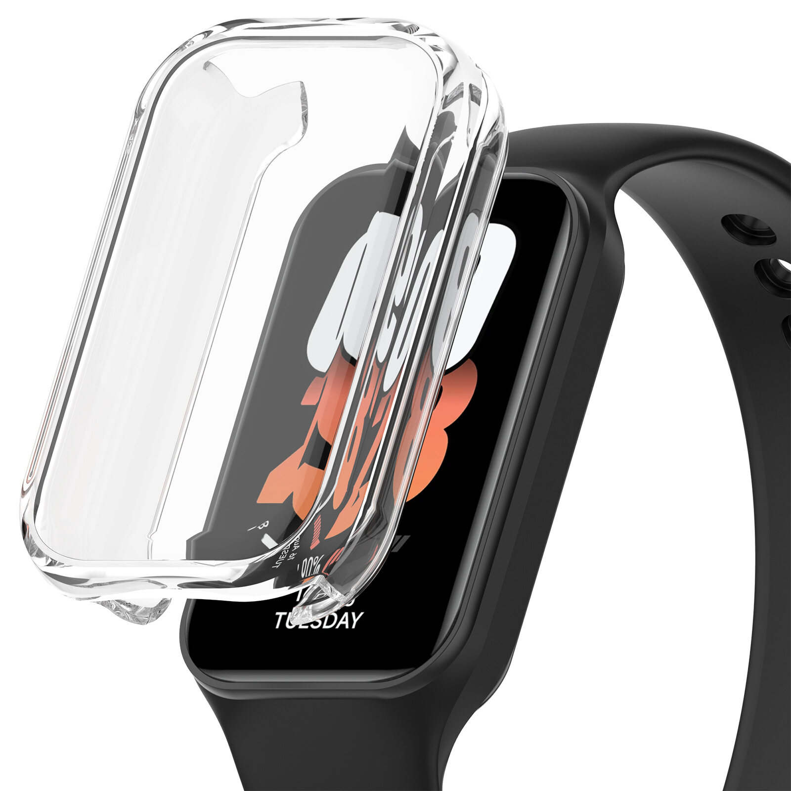 For Redmi smart band 2 strap case tempered glass screen protector USB cable smart watch band straps