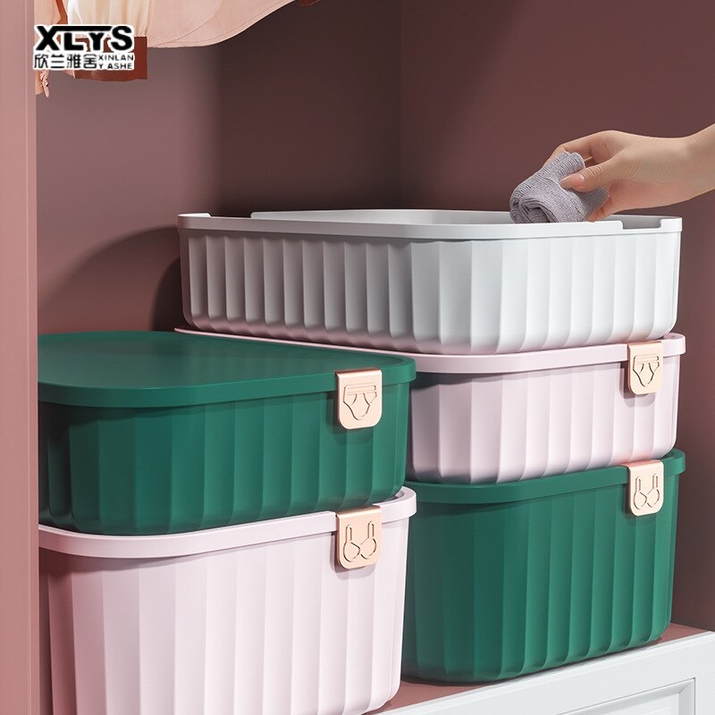 XINLANYASHE Plastic Storage Boxes Drawer Type Storage Cabinets , Household Appliances Storage Boxes Transparent Storage Cabinets Underwear Storage Box Finishing Box Three In One Style Drawer Household Underwear Separation Dorm Sock Artifacts