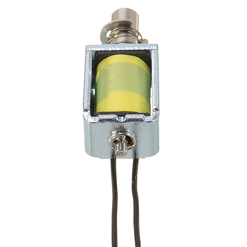 BOKALI 1PCS New 3~6V Mini DC Solenoid Electromagnet Push Pull Through Type Electric Magnet
