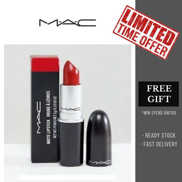 mac retro matte relentlessly red